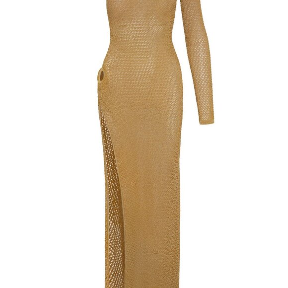 Palermo Dress - Antique Gold Lace Crochet - Picture 7 of 7